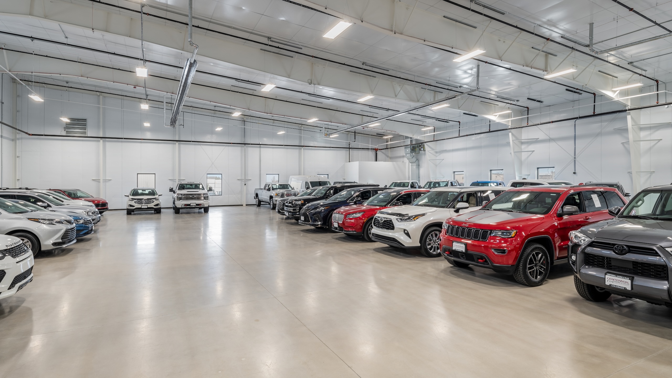 Gallery floor of car buying service in Northern Colorado