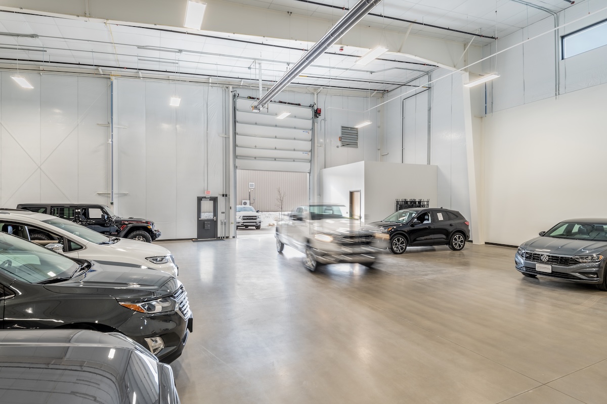 Interior view of a fort collins car dealership