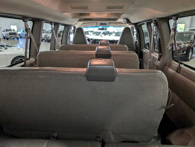 view from back seat of 2022 Chevrolet Express Passenger