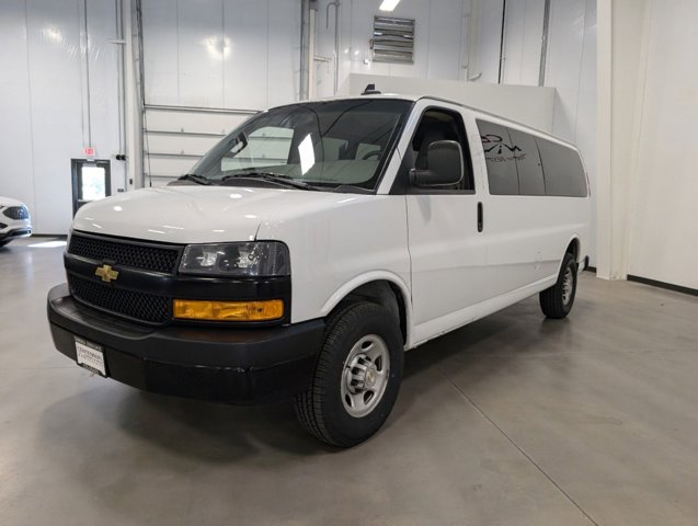 front driver's side view of 2022 Chevrolet Express Passenger for sale in Fort Collins