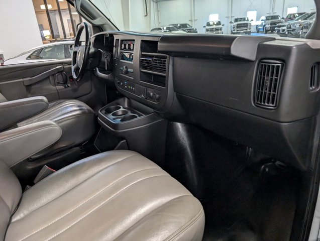 view from passenger seat of 2022 Chevrolet Express Passenger